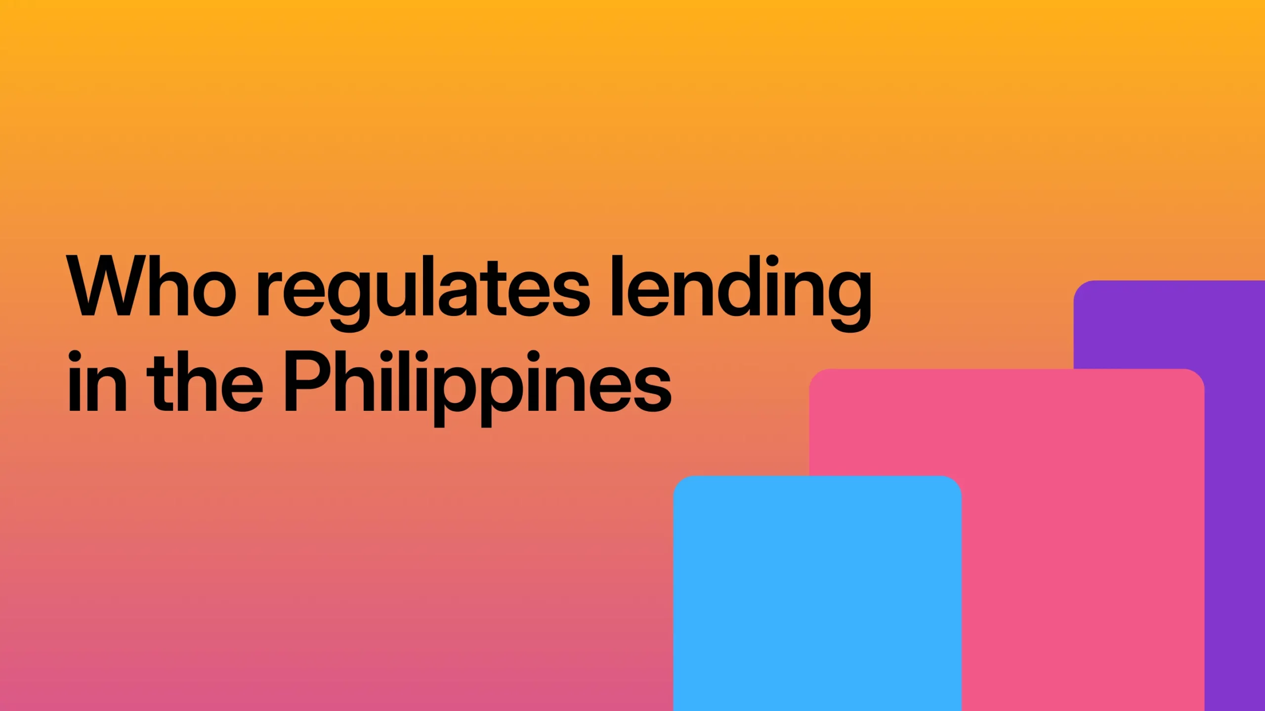 Who regulates lending in the Philippines