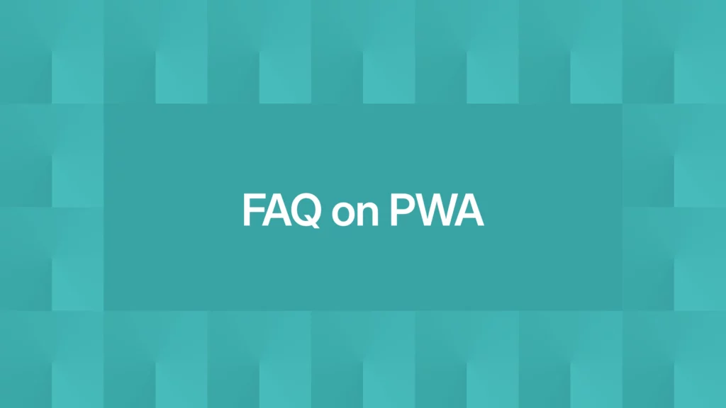 FAQ on Pecunia web app (PWA) 