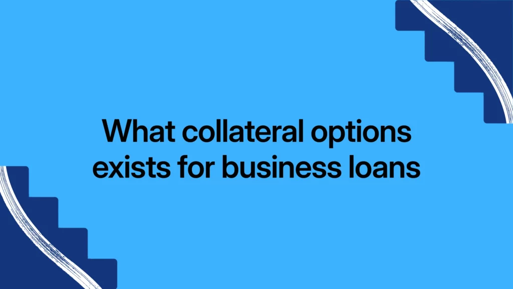 What collateral options exists for business loans