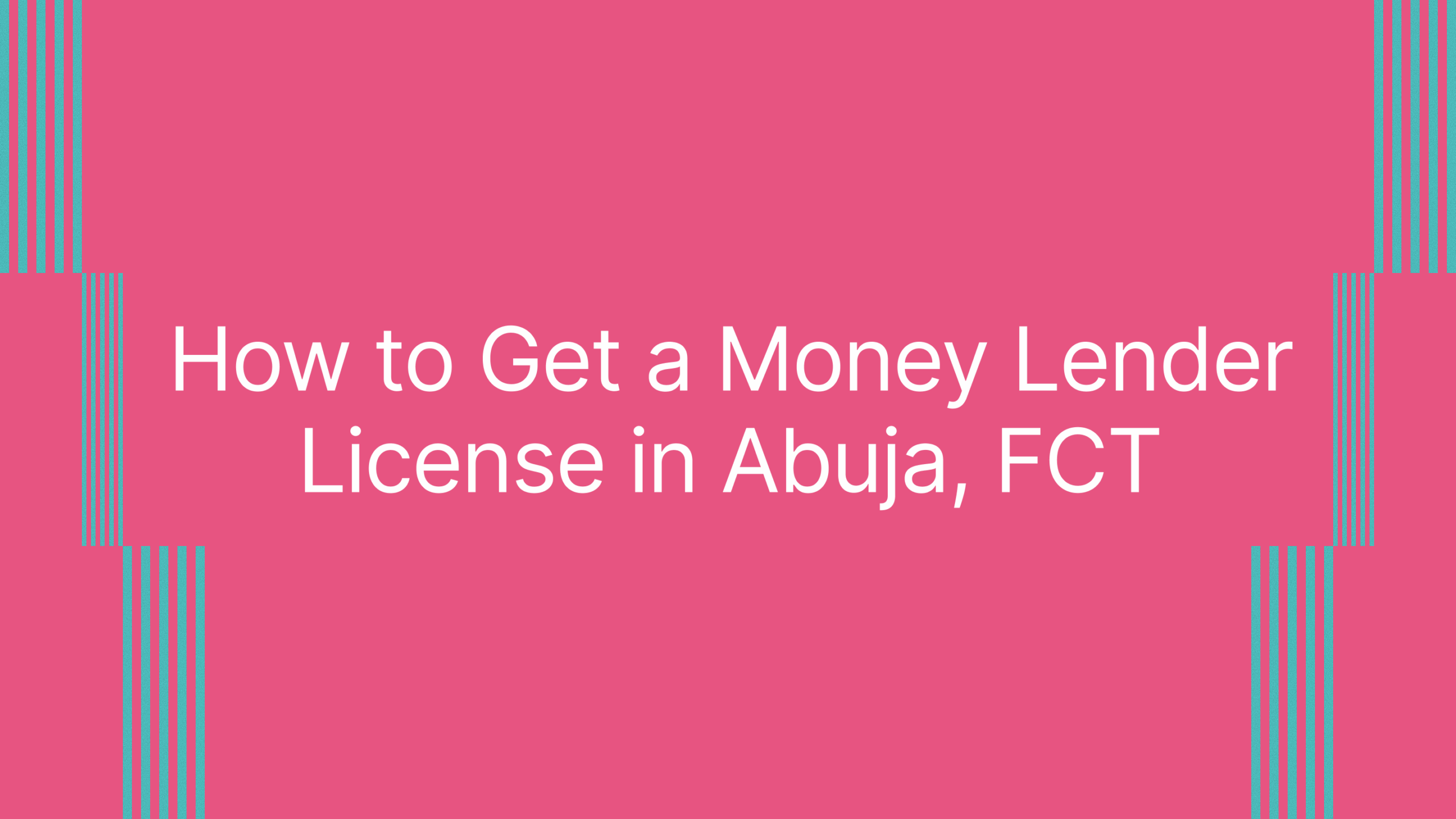 How to Get a Money Lender License in Abu