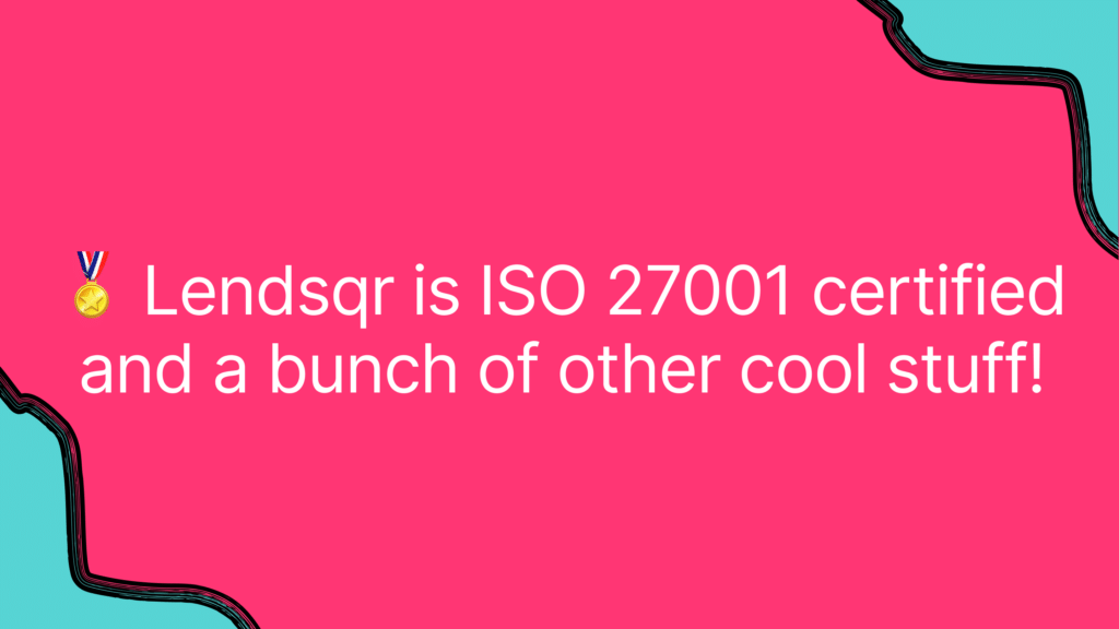 🏅 Lendsqr is ISO 27001 certified and a bunch of other cool stuff! 